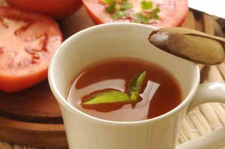 Peppy Tomato Consommé Soup Recipe Image